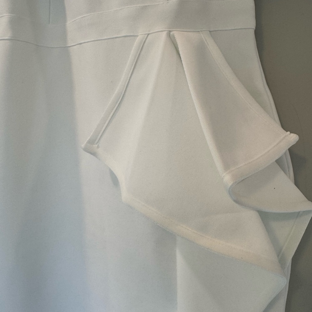 White Bandage Off Shoulder Bodycon Dress Size XL - Picture 5 of 11